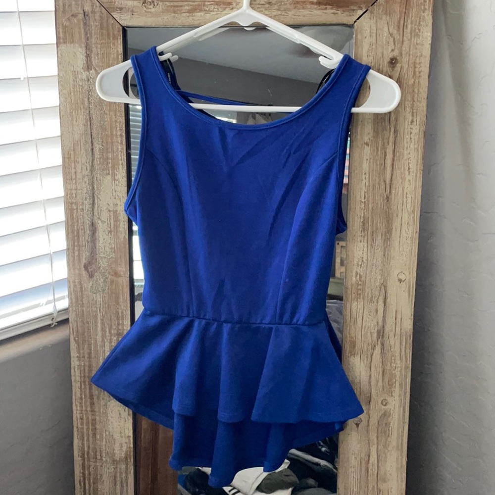 Forever 21 peplum low back tank, new with tags